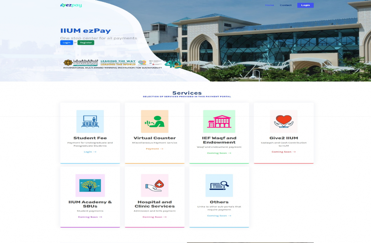 IIUM EZYPay case study screenshot